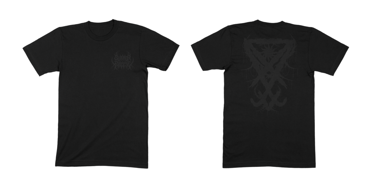  Black Metal Logo Blackprint, T-Shirt 