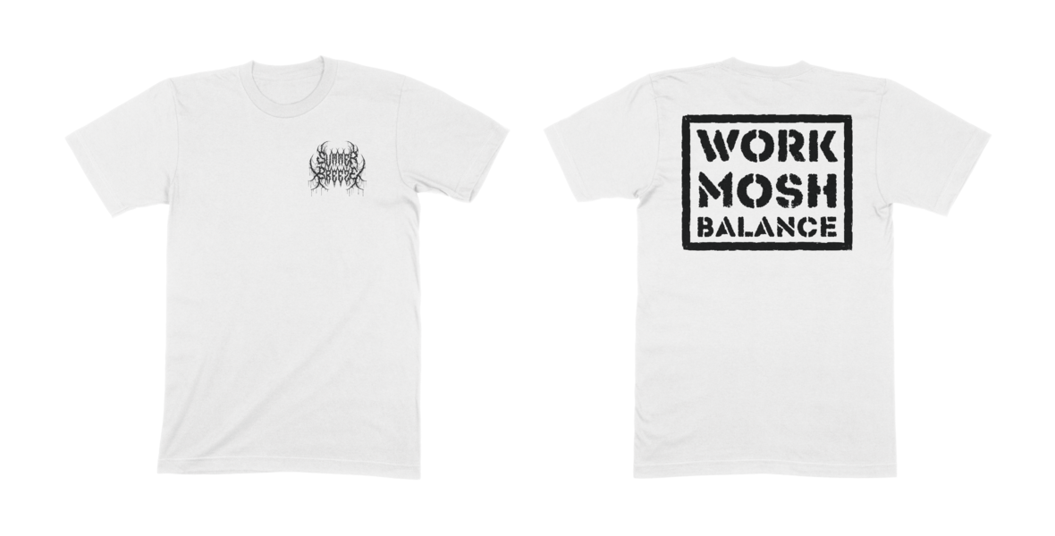  Work Mosh Balance, Weißes T-Shirt 